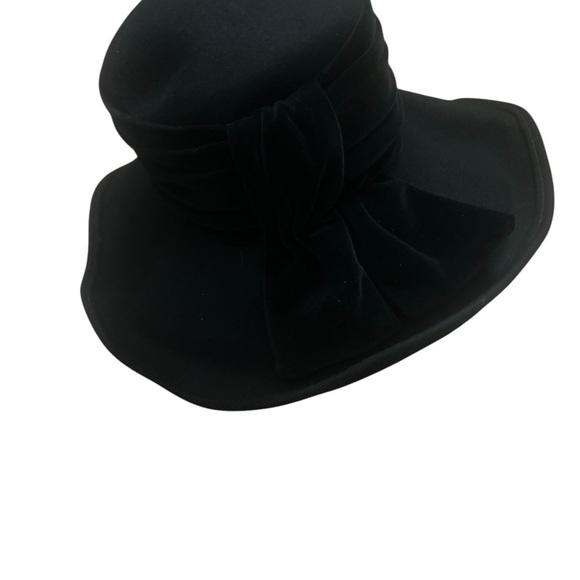 Eric Javits velvet vintage hat with wire brim in excellent vintage condition - Picture 5 of 14